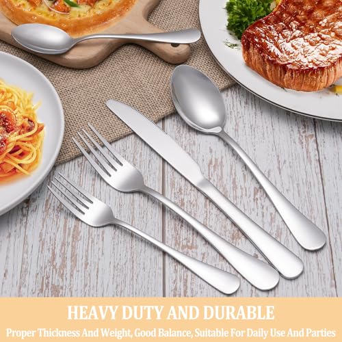 40 Pcs Silverware Set Service for 8 (Silver)