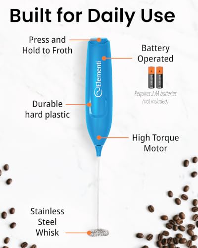 Powerful Frother Wand (Electric Blue)