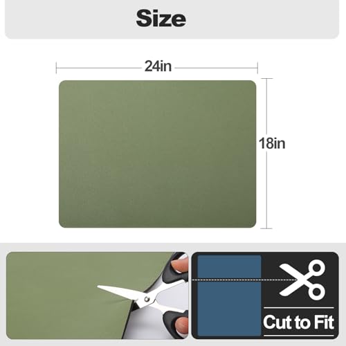 Dish Drying Mat for Kitchen Counter (Green / 18" x 24")