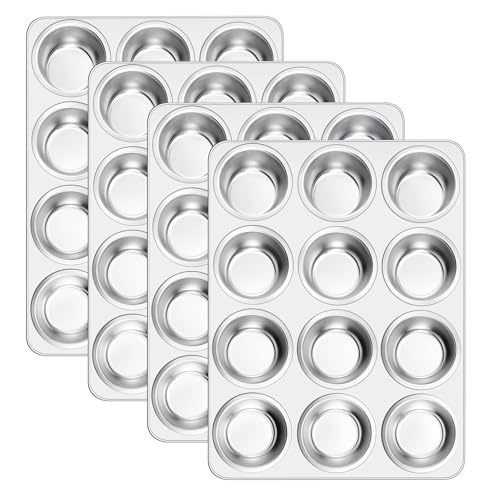 12 Cup Muffin Pan Set of 4