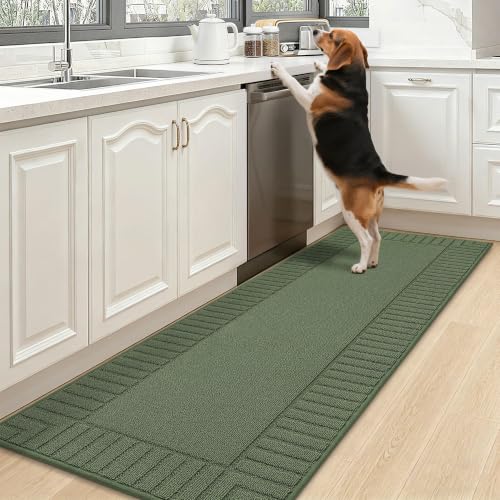 Kitchen Rugs 24"x71" (Green / 24" X 71" (Rectangular))