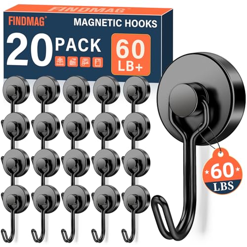 Strong Magnet Hooks (Black / 0.98in)