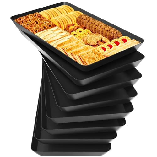 8 pcs Serving Tray for Entertaining (Black)