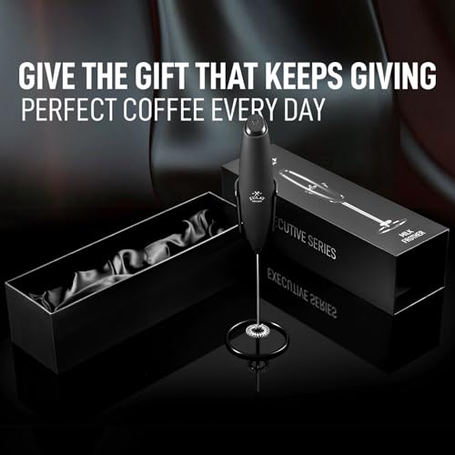 Executive Series Milk Frother Wand (Gift Box Black / Z1 Motor + Batteries)