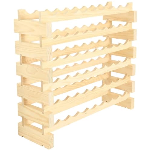54 Bottle Wine Rack Dark Stain (Dark Stain)
