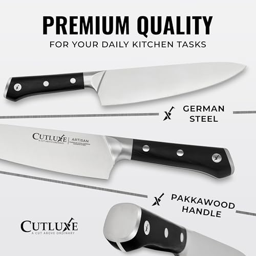 15 Piece Knife Set for Kitchen (Beige - Rubberwood)