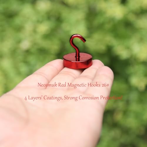 Magnetic Hooks Steel Tube Design for Cruise (Red / 80lb Magnetic Hooks)