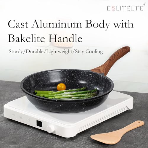 Nonstick Ceramic Frying Pan Skillet (8" / Black)