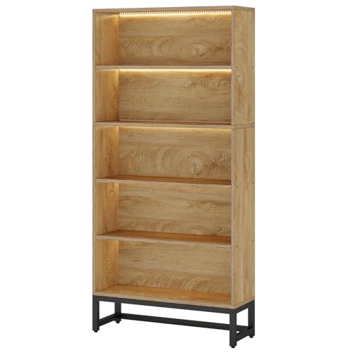 Tall Bookcase and Bookshelf (Brown)