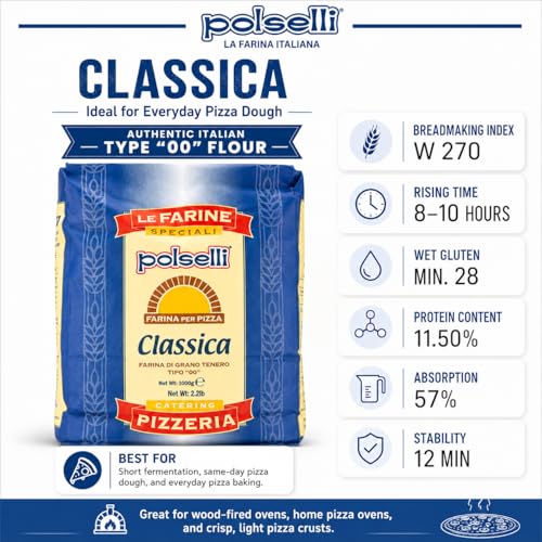 Classica Type "00" Double Zero Flour Extra Fine (176 Ounce (Pack of 1))
