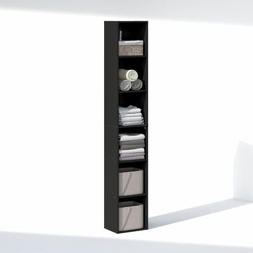 Cubicle 6 Tier Closet Organizers and Storage (Blackwood / 6-Tier; 21.1" W)