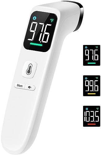 Touchless Thermometer for Kids and Adults (White-and-Black)