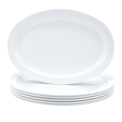 Melamine Oval Serving Platter for Restaurants and Home (Oval Platter / 13 in x 9.75 in (Pack of 1))