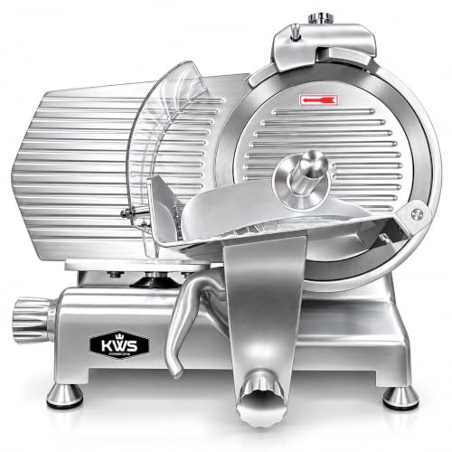 420W 12" Commercial Meat Slicer MS (Polished Silver)