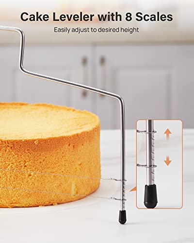144PCs Cake Pan Set (4, 7, 9 Inch / 4"/7"/9" Cake Pan & Decorating Kit)