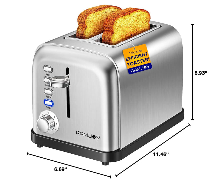 Toaster 2 Slice (Stainless Steel / 2-Slice)