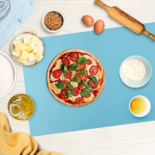 Large Silicone Heat Resistant Mat 78.7” x 15.7” (78.7"L x 15.7"W / Cyan)