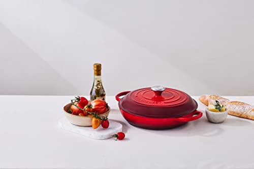 Enameled Cast Iron Signature Braiser (Cerise / 3.5 Qt)
