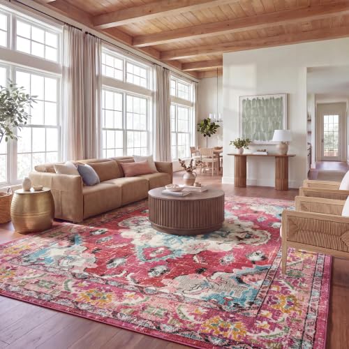 Monaco Area Rug 11x15 (11' x 15' (Rectangular) / Pink/Multi)