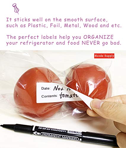 2 x 3'' Self Adhesive Removable Freezer Food Labels (2*3 fill in-2 roll)