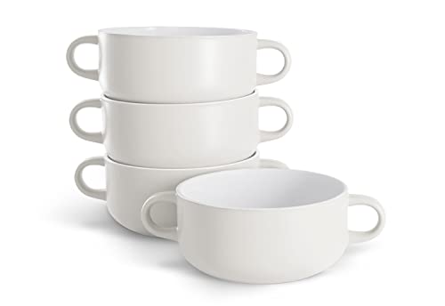 Soup Crocks Ceramic Bowls (White)