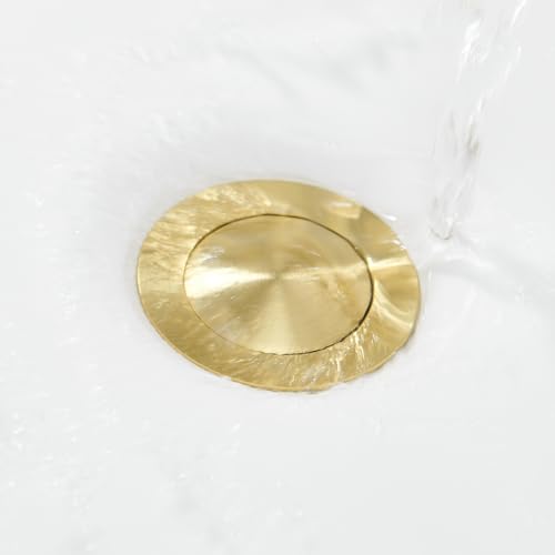 Bathroom Sink Stopper (Without Overflow / Gold Brushed)