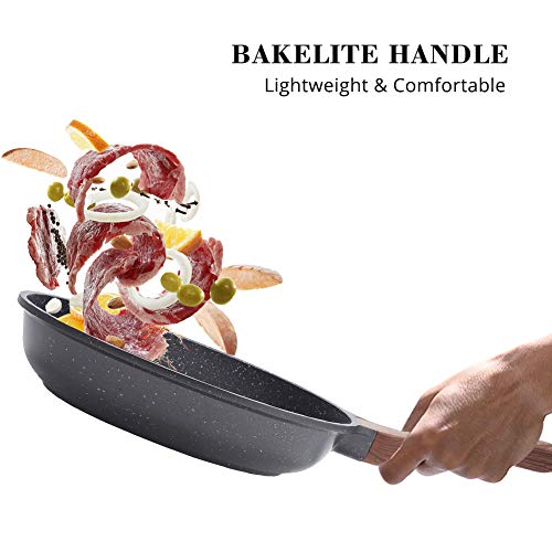 Nonstick Frying Pan Skillet (10 Inch / Gray)