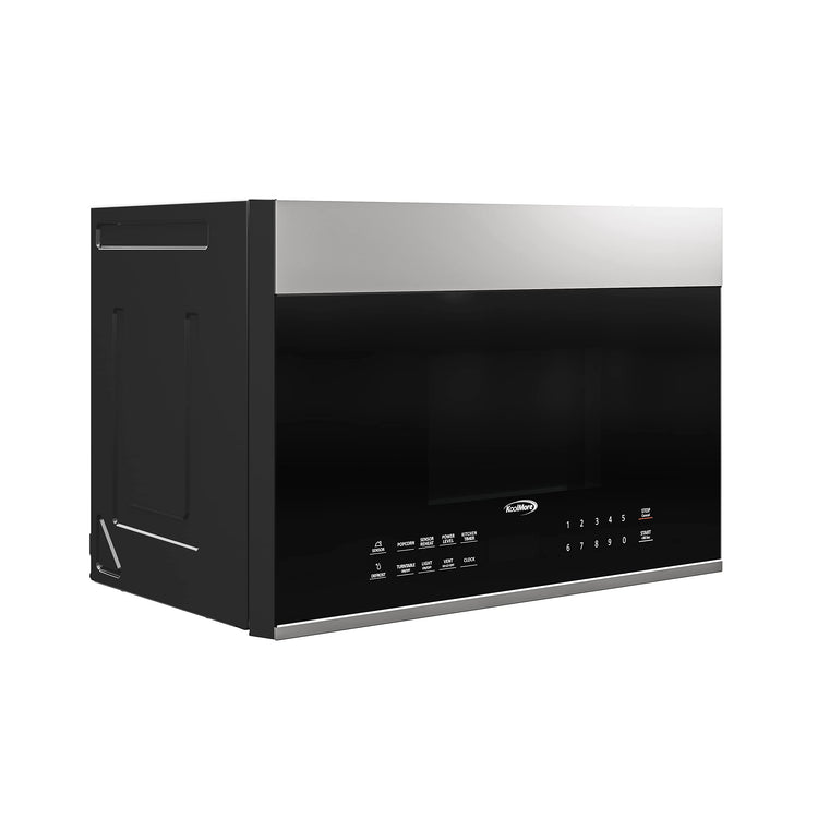 1.3 cu. ft. 24 inch Over The Range Stainless Steel Microwave (Black / 24 in/1.3 Cu. Ft.)