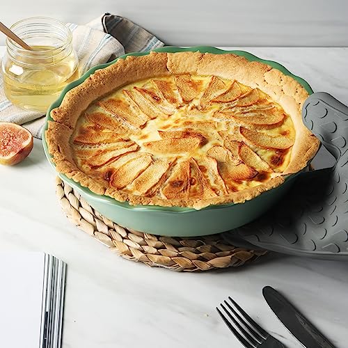 Sweejar Ceramic Pie Pan (Green)