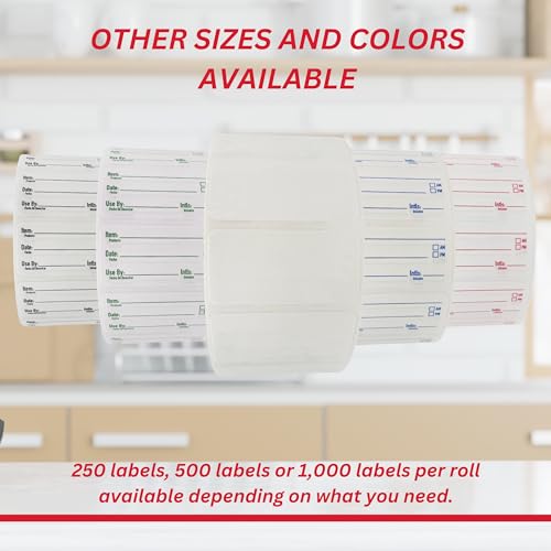 2x3 Dissolvable Food Labels (Blue / 250 Count)