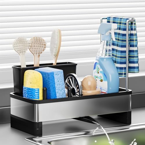 Stainless Steel Sink Caddy (A-black)