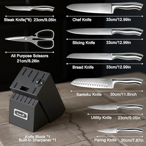 Upgraded Premium Chef Knife Set (ET Black / 15)