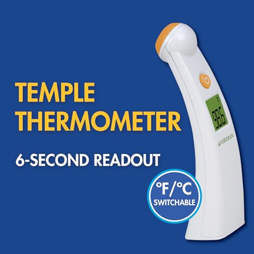 Veridian Temporal Contact Thermometer LCD Display 09 (1 Count (Pack of 1))