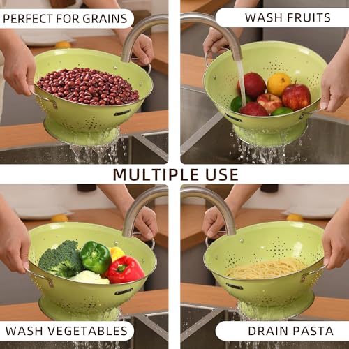 Metal Colander 2 Pack (LightGreen)