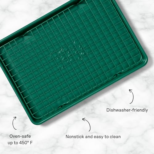 Non Stick Wire Cooling Rack (Little Chill (12.4" x 8.4") / Broccoli)