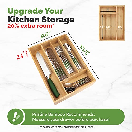 Silverware Organizer (Brown / 5 Slots)