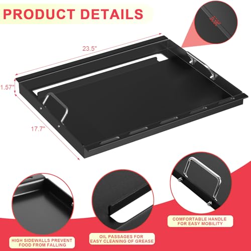 6787 Spirit 300 Full Size Griddle Insert for Weber Spirit I & II 300 Series (23.5" x 17.7" x 1.6")