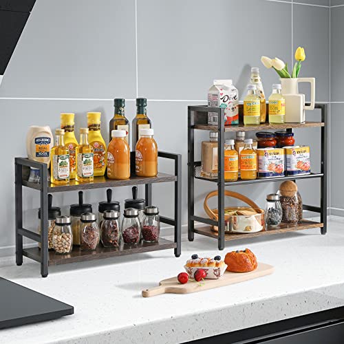 3 Tier Spice Rack (3-tier / Rustic Brown)