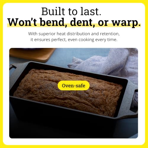 Pre Seasoned Cast Iron Loaf Pan (Loaf Pan 8.5x4.5 Inch)