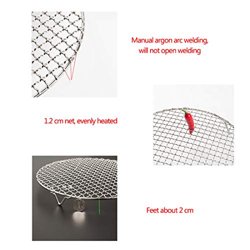 Versatile Round 304 Stainless Steel Cooling Rack Baking (Dia 11.6")