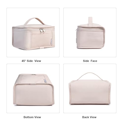 NOL Small Lunch Bag Mini Lunch Box Insulated Lunch Bag for Men (Cream / Medium(5 Liters))