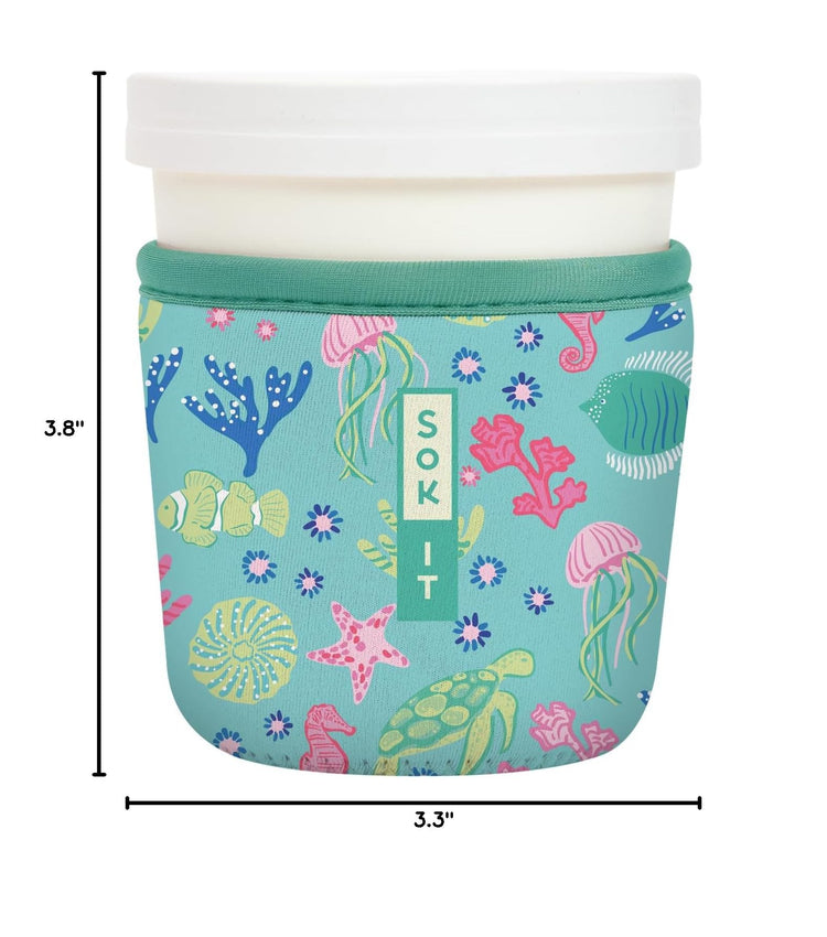 IceCreamSok Insulated Neoprene Cover (Under the Sea / Fits Tapered Pints)
