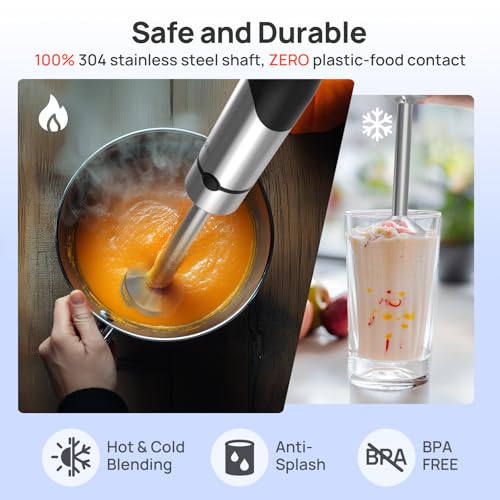 10-in-1 Immersion Hand Blender Max 1100W, Trigger Speed Control (10 IN 1)
