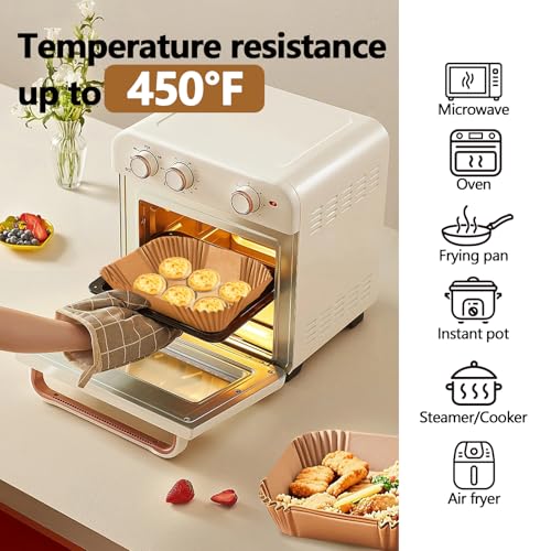 400 Pack 7.5 Inch Air Fryer Liners (7.5in)