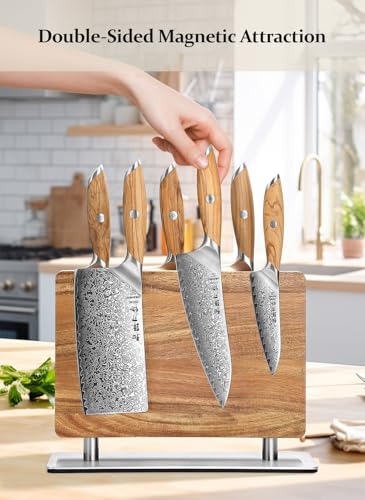 Strong Double Sided Magnetic Knife Block Without Knives (Double-sided Knife Holder)