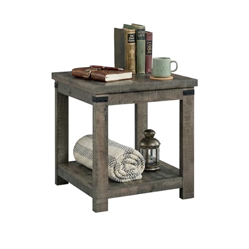 Hollum 24 Inch Square End Table (Dark Brown)