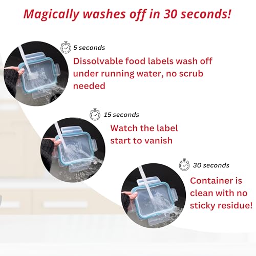 2x1 Dissolvable Food Labels (Red / 1000)