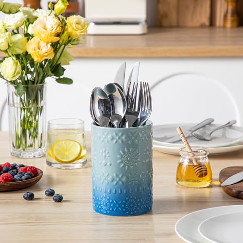 7.2"+5.4" Ceramic Utensil Holder Set of 2 (Oceans / 7.2"+5.4" (Set of 2))