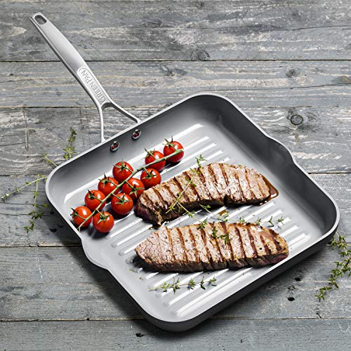Paris Pro Hard Anodized Healthy Ceramic Nonstick (11" Square Grill Pan)