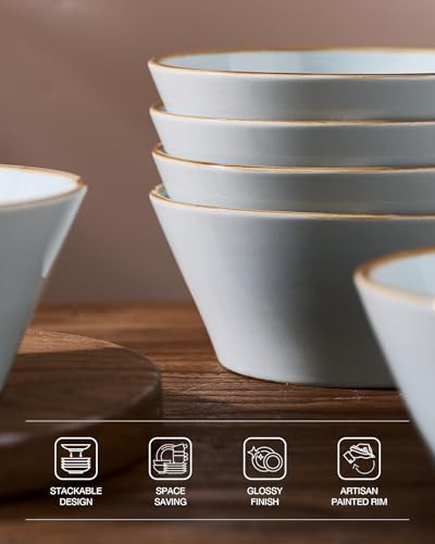 Saturn Dinnerware Sets (Light Blue / 12)